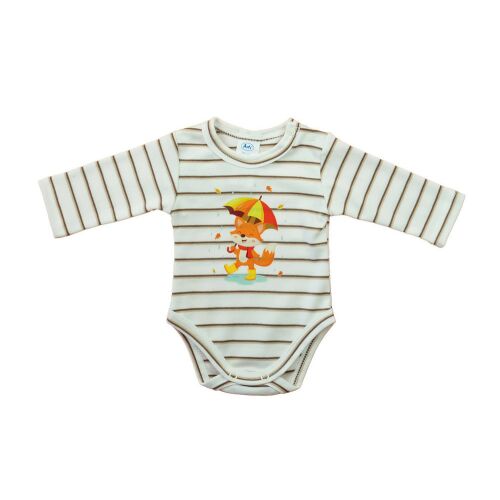 Hosszú ujjú baba body - Rókás mintával 157454147 - Gyerek body