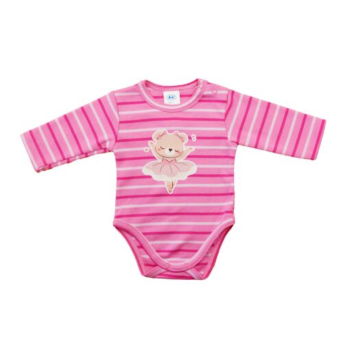 Hosszú ujjú baba body - Balerina mintával 157454152 - Divat és öltözködés