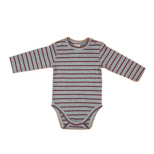 Csíkos vállonpatentos baba body 157454512 - Gyerek body