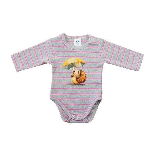 Hosszú ujjú baba body - csiga mintával 157454722 - Baba és gyerek divat