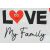 "Love my family" feliratos rövid ujjú baba body piros 183453198