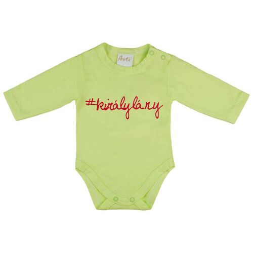 Feliratos hosszú ujjú baba body 157458038 - Divat és öltözködés