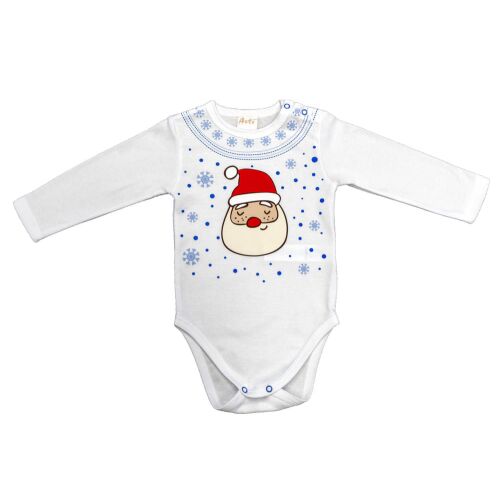 Hosszú ujjú baba body télapó mintával 157458859 - Gyerek body