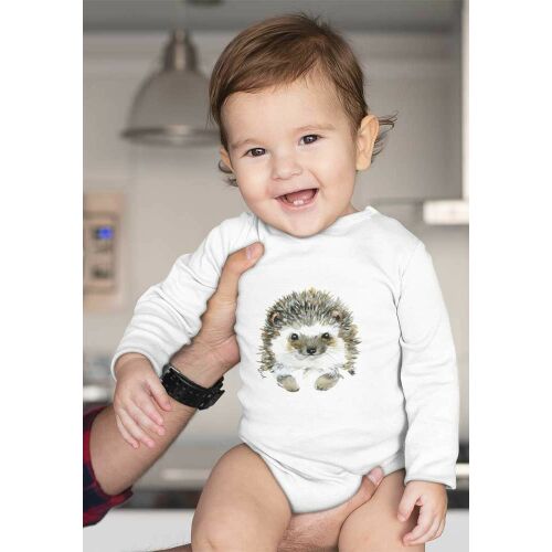 Hosszú ujjú baba body állatos mintával 157458976 - Gyerek body