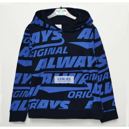 LOSAN ALWAYS kék kapucnis pulcsi fiúknak, 14-15 év, 164-170 cm