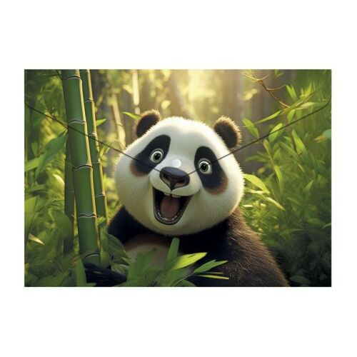Kép egy rajzfilm panda medvéről, eltérés a termékleírástól, ami egy iratvédő tasakról szól. - Iratvédő tasak