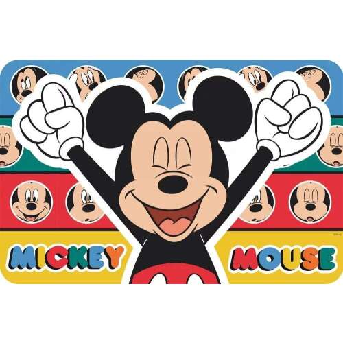 Setă de masă Disney Mickey Mouse, design colorat cu personajul Mickey Mouse