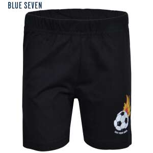 Schwarze Fußballshorts für Jungen von Blue Seven mit einem flammenden Fußballdesign - Babys & Toddler