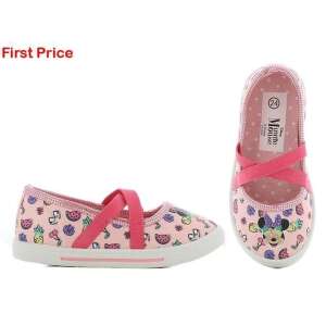 DISNEY Minnie Mouse Ballerina-Leinen Schuhe für Mädchen, rosa mit Obst- und Minnie Mouse-Druck - Babys & Toddler