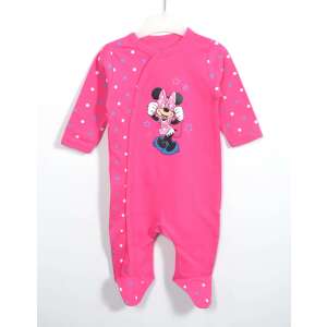 Розов бебешки гащеризон с Мики Маус с точки и звезди, дълги ръкави, закопчаване с копчета, 18-24 месеца - Бебе & Малко дете
