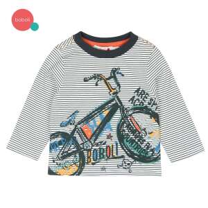 Boboli Langarm-Shirt für Jungen mit Fahrrad-Druck - Boboli