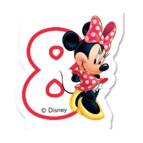 Disney Minnie Maus Nummer 8 Geburtstagskerze