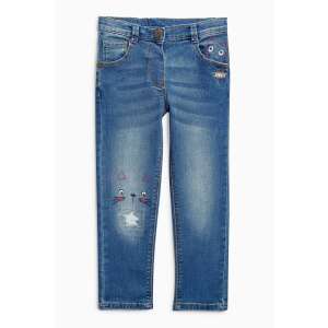 Dżinsy dla dziewczynek z nadrukiem kota, rozmiar 2-3 lata, 98 cm - Spodnie dziecięce