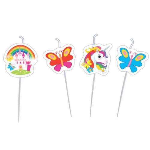 tort Unicorn, set de 4 lumanari