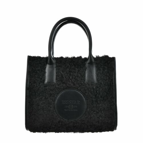 Big Star fekete teddy tote táska - Kézitáska