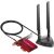 TP-Link Archer TXE75E Tri-Band Wi-Fi 6E PCIe Adapter Antenna Bázissal