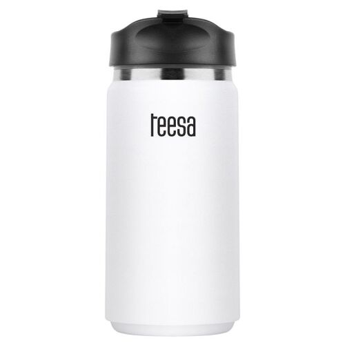 Fehér Teesa termosz 350 ml, hőszigetelt palack forró és hideg italokhoz - Teesa
