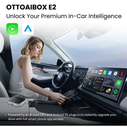 Ottocast E2 az autó intelligenciájának fejlesztése CarPlay és Android Auto segítségével. - Ottocast
