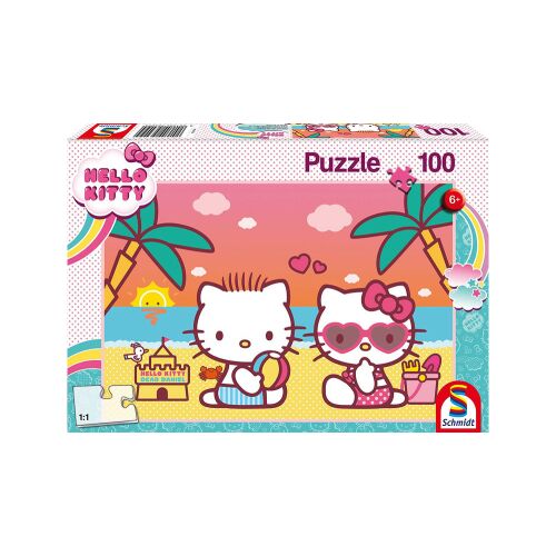 Schmidt 100 db-os puzzle - Hello Kitty - Fun at the beach (56409) 157632724 - Schmidt