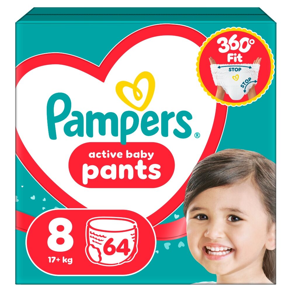 E-shop Pampers Active Baby Nohavičkové plienky 17kg+ XL 8 (64ks)