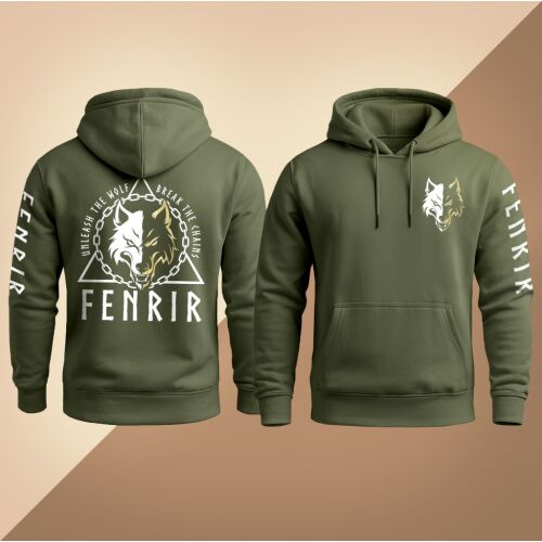 Fenrir prémium pulóver / Army 157648301 - Férfi pulóver