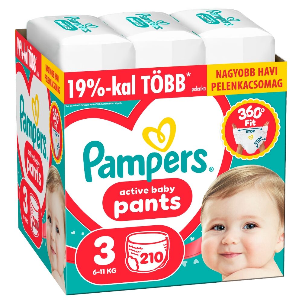 E-shop Pampers Active Baby Plenkové nohavičky 6-11kg Midi 3 (210 ks)