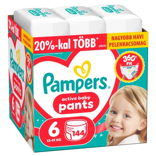 Pampers Active Baby Bugyipelenka 13-19kg Junior 6 (144db)  157649357 - Pelenka