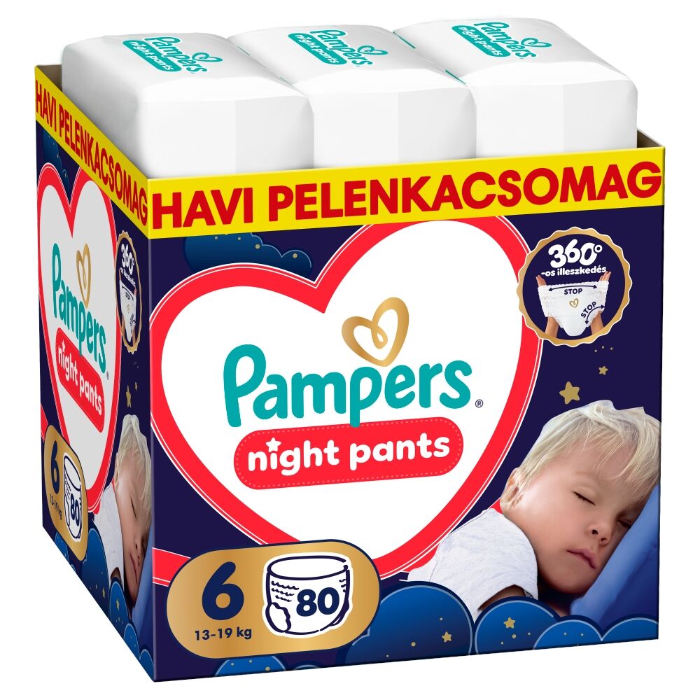 E-shop Pampers Night Plenkové nohavičky 13-19kg Junior 6 (80ks)