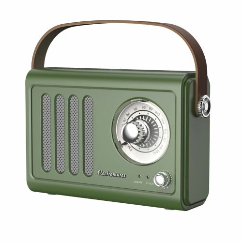 Electromures EM 1006 retro rádió Bluetooth hangszóróval, zöld 