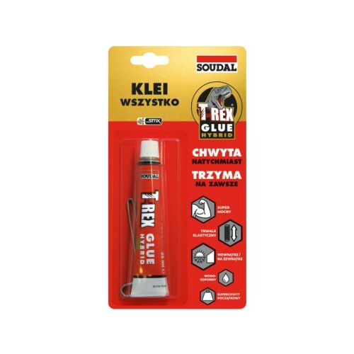 T-REX Gold ragasztó csomagolásban, Soudal hibrid polimer ragasztó, 25ml tubus - Építőipari ragasztó