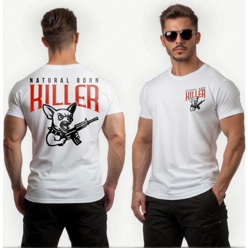 Natural born killer - Csivava férfi póló / Fehér 157680391 - Férfi póló
