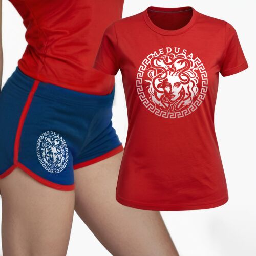 Medusa - Női piros póló + kék short 157680489 - Női póló
