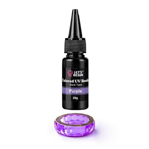 Let's Resin színes UV-gyanta - lila, 20 g 157696500 - Műgyanta