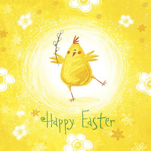Húsvét Happy Chicken szalvéta 20 db-os 33x33 cm 157786501 - Háztartási kellék