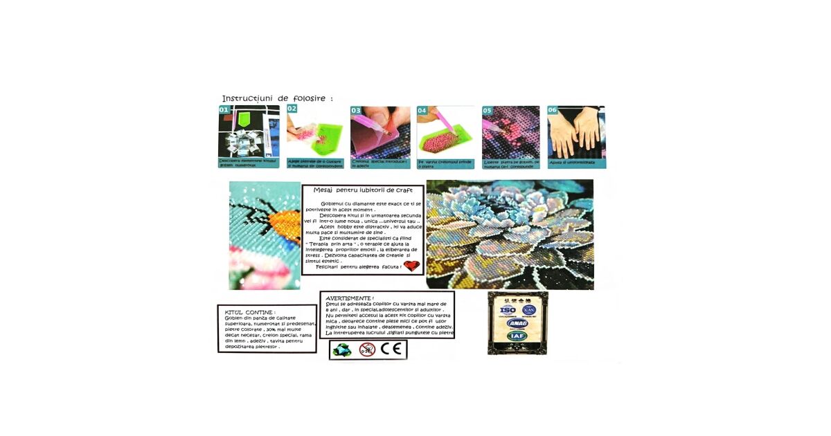 Kit de pictură cu diamante, Fată Țărănească Română, Copie Franciszek ...