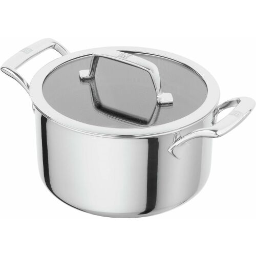 Zwilling 1034507 Peak Rozsdamentes Acél Lábas Üveg fedővel Ø 24cm 5,7L - Inox 167862972 - Zwilling