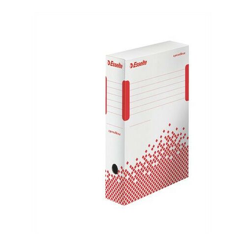 Esselte Speedbox A4 archiválódoboz, fehér újrahasznosított karton, 80 mm vastag - Archiváló doboz