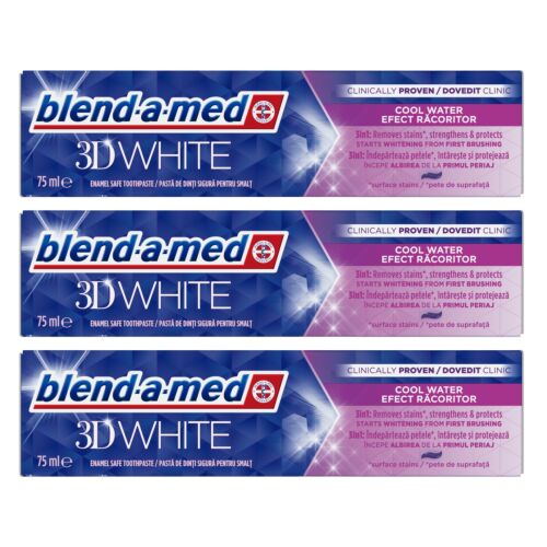 Blend-a-med 3D White Cool Water Fogkrém 3x75ml