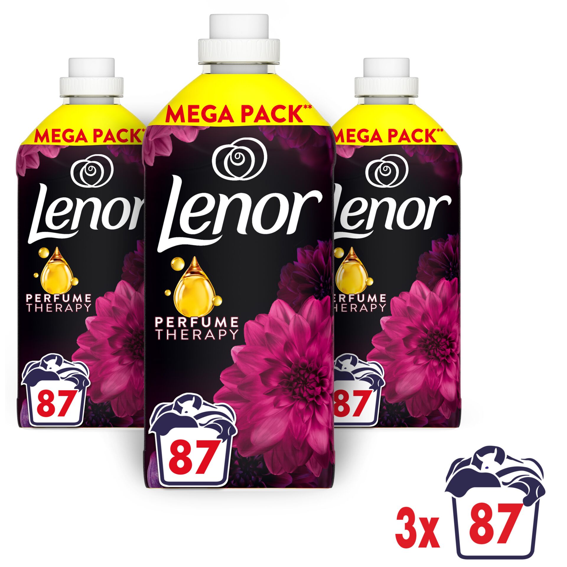 E-shop Lenor Lotus Flower &amp; Diamond Figs Aviváž 261 praní 3x1827ml