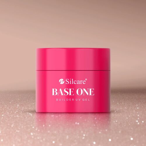 Silcare Base One Shimmer Peach 15g 157792089 - Műköröm építő zselé