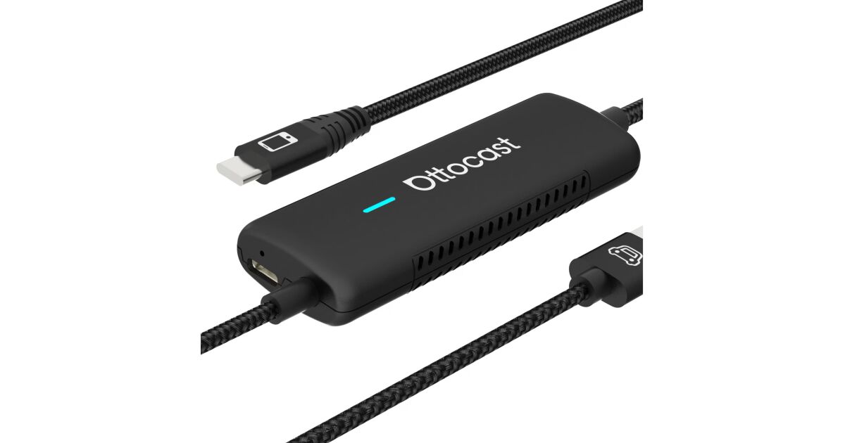 Ottocast CA450-T Wireless CarPlay Adapter with Mirror Touch Function ...