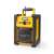 Nedis Jobsite FM Bluetooth радио, жълто и черно, преден изглед