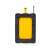 Nedis Jobsite FM Bluetooth radio, yellow and black, back view