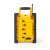 Nedis Jobsite FM Bluetooth radio, yellow and black, back view
