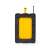 Nedis Jobsite FM Bluetooth radio, yellow and black, back view