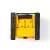 Nedis Jobsite FM Bluetooth radio, yellow and black, top view