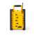 Nedis Jobsite FM Bluetooth radio, yellow and black, back view