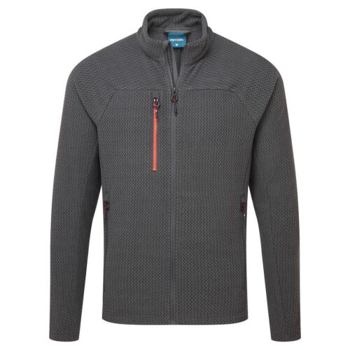 EV4 texturált polár dzseki, Metal Grey, M méret - Munkás pulóver
