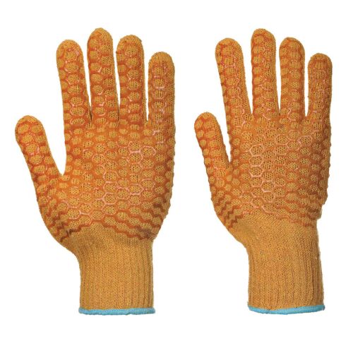Cikkcakkos kesztyű narancs XL