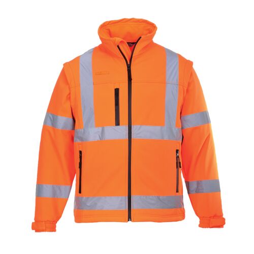 Jól láthatósági Softshell dzseki (3L) narancs XS
